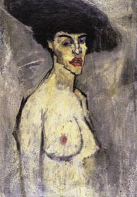 Amedeo Modigliani Nude with a Hat (recto)